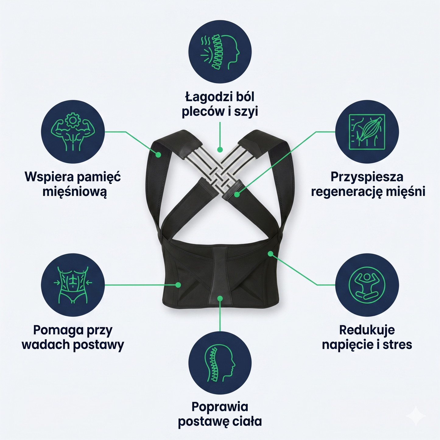 FlexioBack™ — Korektor Postawy dla Prostych Pleców.