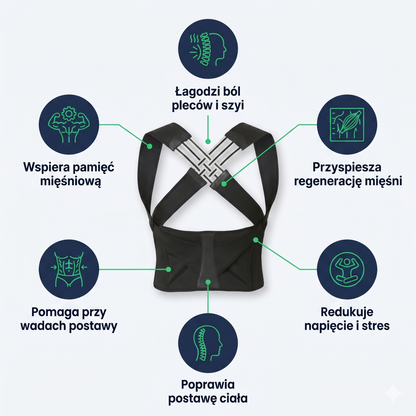 FlexioBack™ — Korektor Postawy dla Prostych Pleców.
