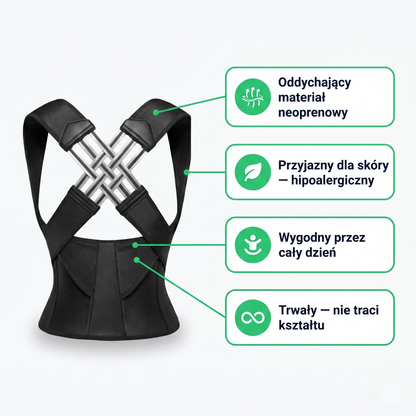 FlexioBack™ — Korektor Postawy dla Prostych Pleców.